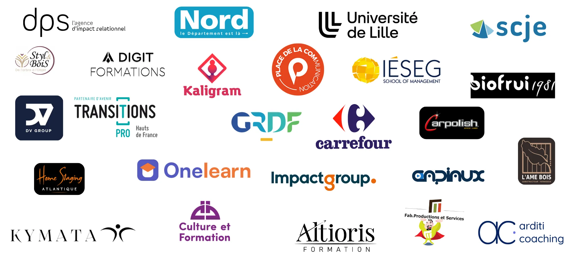 Logos des entreprises partenaires